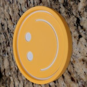 3d Printed Yellow Emoji Smiley Face Coaster